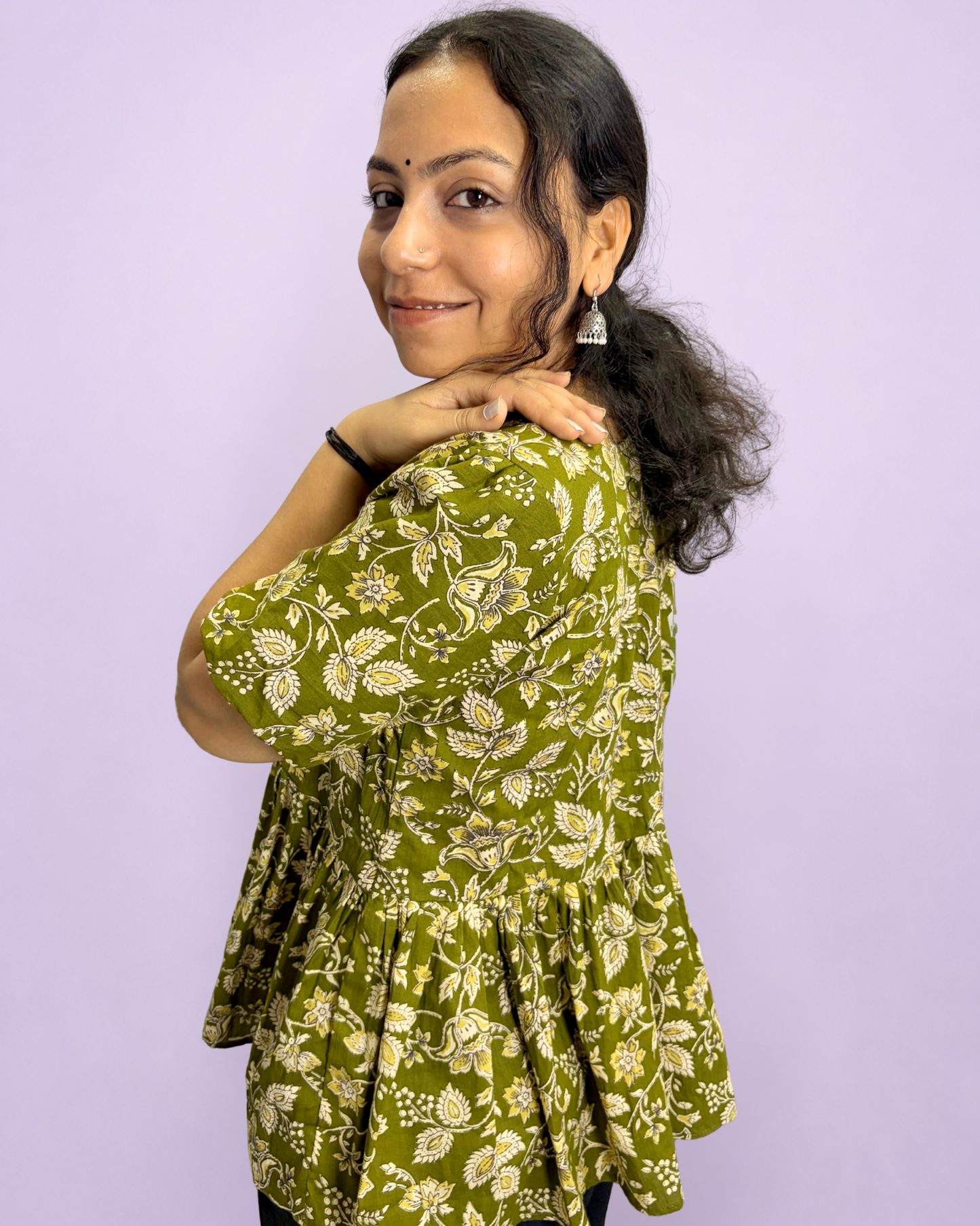 Women's Printed Pure Cotton Tunic for Everyday Casual and Office wear