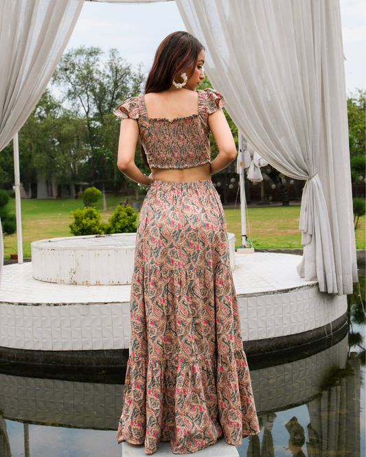 Unfiltered Bloom Cotton Muslin Printed Co-ord Set for Women