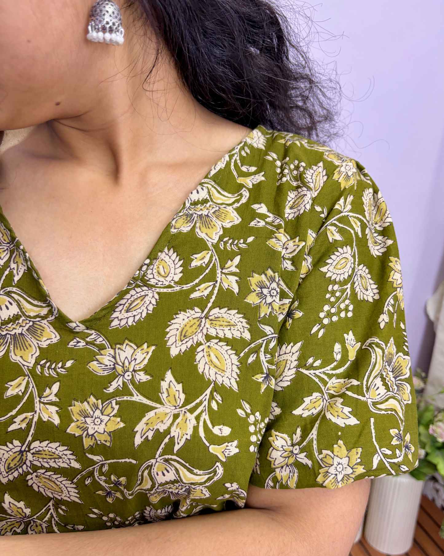 Women's Printed Pure Cotton Tunic for Everyday Casual and Office wear